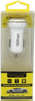 Φορτιστής Αυτοκινήτου με 2 USB 3000 mAh For Ios and Android 3A Qihang QH-1740