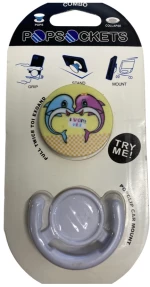 Oem Pop Socket Σχέδιο Δελφίνια με Βάση