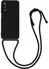 Xiaomi Poco M4 Pro 5G / Redmi Note 11T 5G / Note 11s 5G - Θήκη Σιλικόνης Crossbody Black (oem)