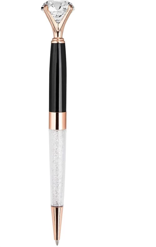 Στυλό Διαρκείας Διαμάντι - Crystal Ballpoint Pens, Metallic Ballpoint Pen,Blue Ink (Black) (22252-1)