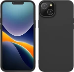 iPhone 14 Plus (6.7 inch) - Rubber Soft Touch Silicone Cover with Microfiber Black (oem)G-S34797