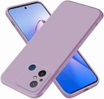 Xiaomi Redmi 12C 4G / 11A 4G  - Rubber Soft Touch Silicone Cover with Microfiber Interior Camera Protection Purple (oem)