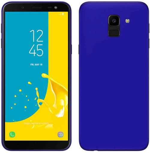 Samsung Galaxy J6 (2018) Plus  - Λεπτή Θήκη Σιλικόνης matte Dark Blue (oem)