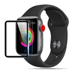 Full Glue Tempered Glass Screen Protector Compatible for Apple Watch Series 3,Series2,Series1 Full Coverage Protective 9H 2.5D (42MM) Black
