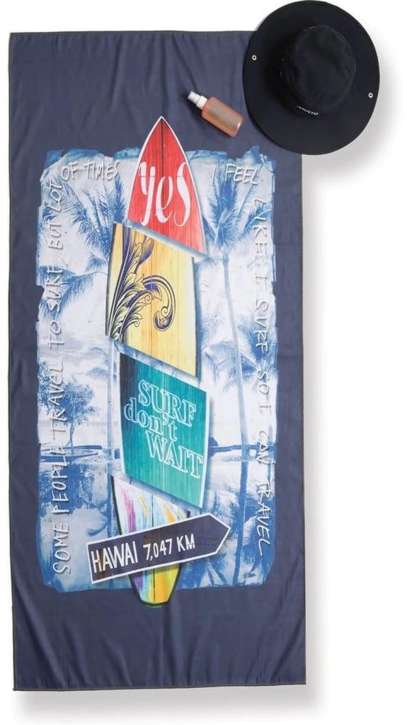 ΠΑΙΔΙΚΗ ΠΕΤΣΕΤΑ ΘΑΛΑΣΣΗΣ 75x150 (SURF DON'T WAIT BLUE) - NEF NEF SURF DON'T WAIT BLUE / 100% ΜΙΚΡΟΪΝΕΣ