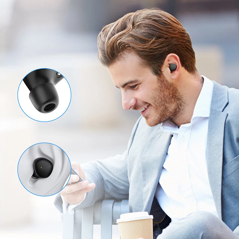 Joyroom TWS Bluetooth 5.1 300mAh wireless earphones black JR-TL1 Pro