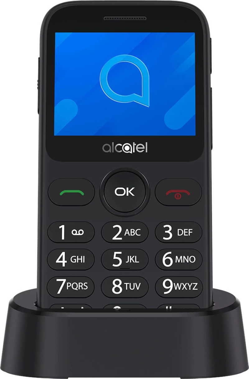 Alcatel 2020X Single SIM Κινητό με Κουμπιά Γκρι