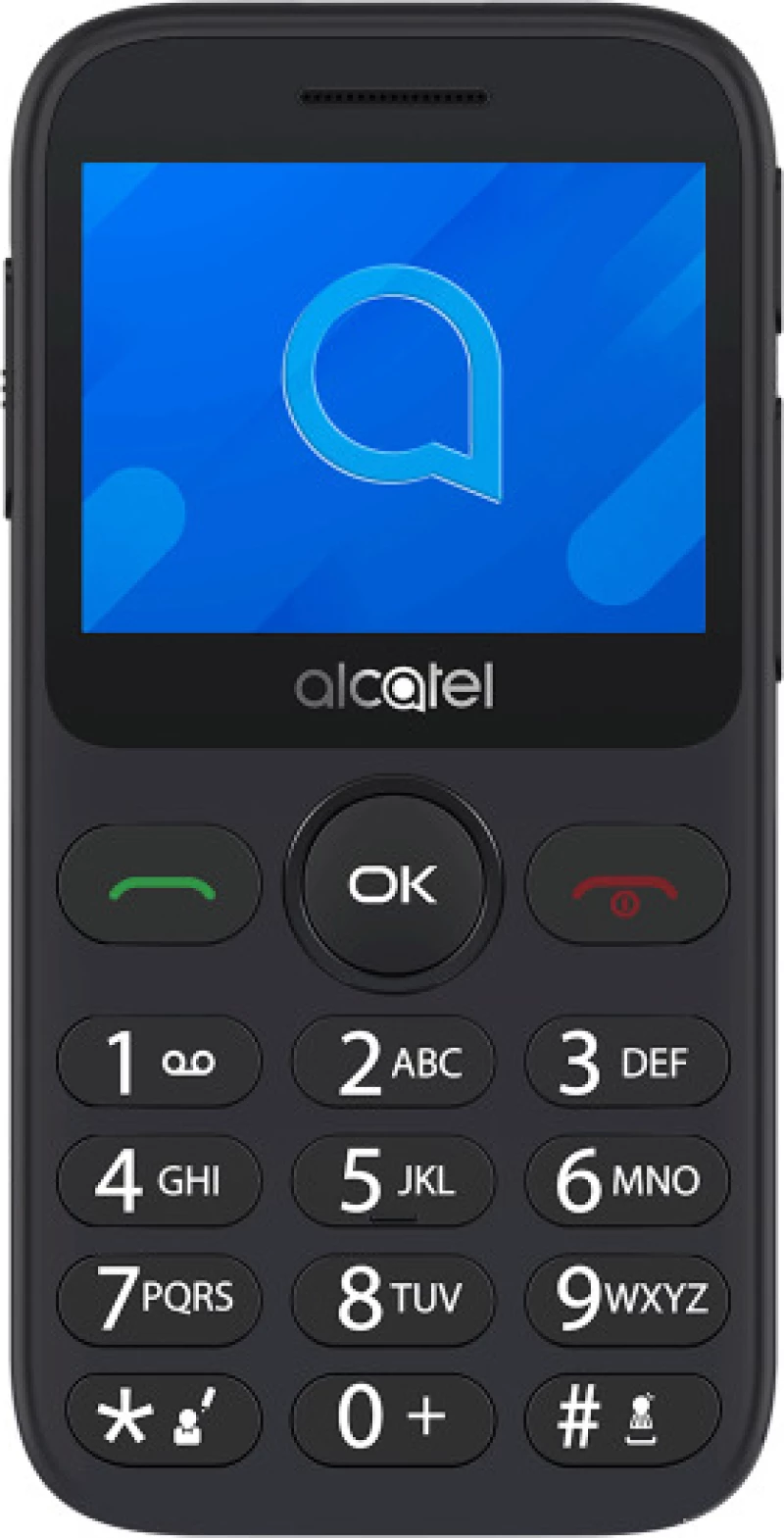 Alcatel 2020X Single SIM Κινητό με Κουμπιά Γκρι