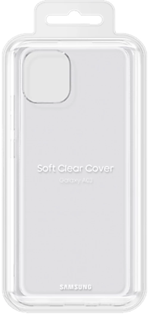 ΘΗΚΗ SAMSUNG A03 A035 6.5" SOFT CLEAR COVER EF-QA036TTEGEU TRANSPARENT PACKING OR Σιλικόνη Διάφανο