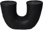 Κηροπήγιο Μαύρο Κεραμικό 23x9x15.5cm