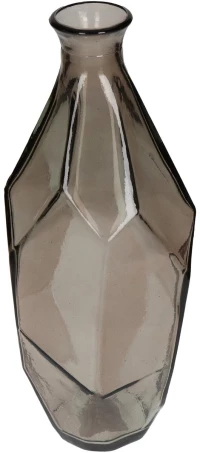 Βάζο Καφέ Ανακυκλωμένο Γυαλί 13x13x31cm