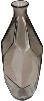 Βάζο Καφέ Ανακυκλωμένο Γυαλί 13x13x31cm