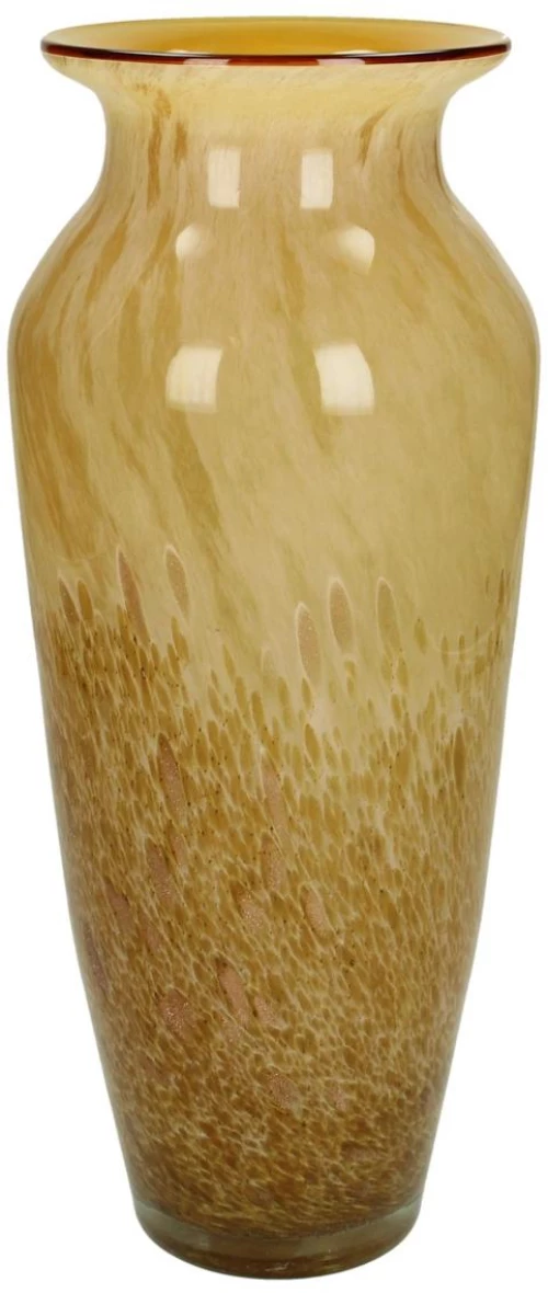 Βάζο Κίτρινο Γυαλί 11.5x11.5x31.5cm