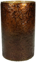 Κηροπήγιο Amber Γυαλί 12x12x20cm