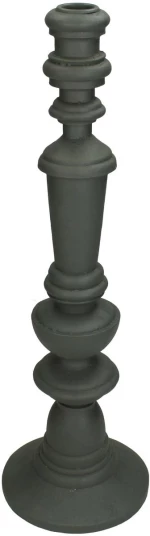 Κηροπήγιο Γκρι Polyresin 13.5x13.5x41cm