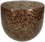 Βάζο Καφέ Γυαλί 18x18x17.5cm