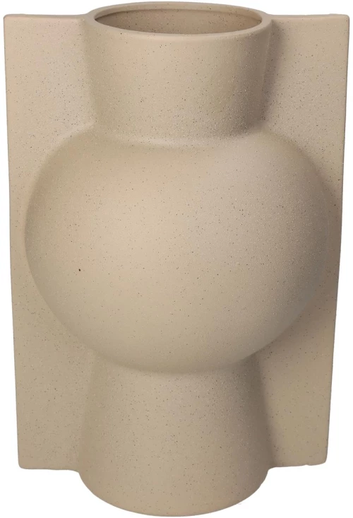 Βάζο Μπεζ Κεραμικό 20x18x28.5cm