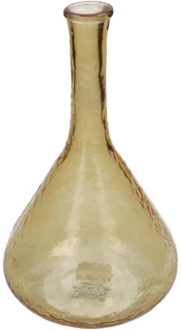 Βάζο Ώχρα Ανακυκλωμένο Γυαλί 17.8x17.8x30.5cm