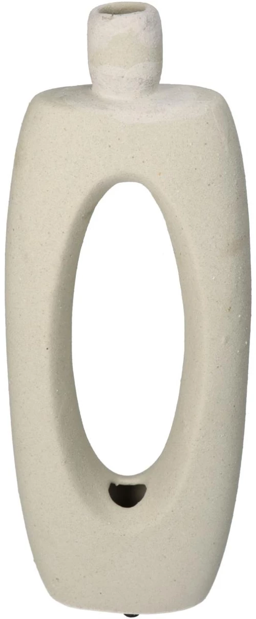 Βάζο Εκρού Κεραμικό 13x5.7x35cm
