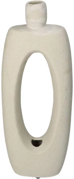 Βάζο Εκρού Κεραμικό 13x5.7x35cm