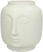 Βάζο Λευκό Κεραμικό 14.6x13x14.8cm