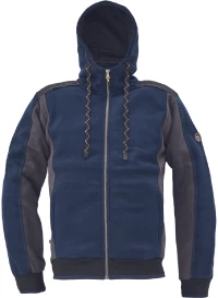 ΖΑΚΕΤΑ ΦΟΥΤΕΡ ΜΕ ΚΟΥΚΟΥΛΑ-HOODIE DAYBORO ΜΠΛΕ 55%poly-45%cott, 340 g/m² XXL