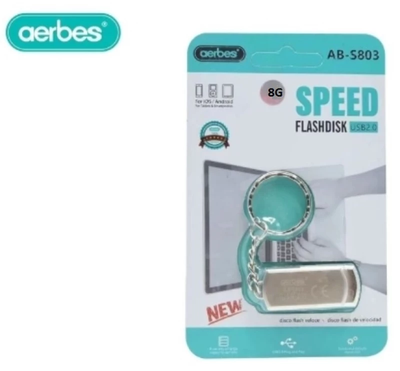 Μονάδα αποθήκευσης flash disk USB 2.0 8G AB-S803 Aerbes