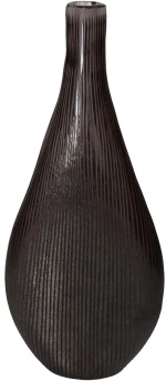 Βάζο Μαύρο Γυαλί 16.5x7x40cm