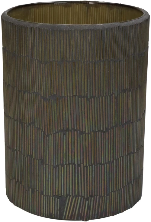 Κηροπήγιο Πολύχρωμο Γυαλί 12x12x17cm
