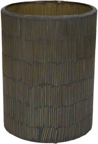 Κηροπήγιο Πολύχρωμο Γυαλί 12x12x17cm