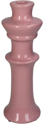 Κηροπήγιο Ροζ Κεραμικό 8x8x24cm