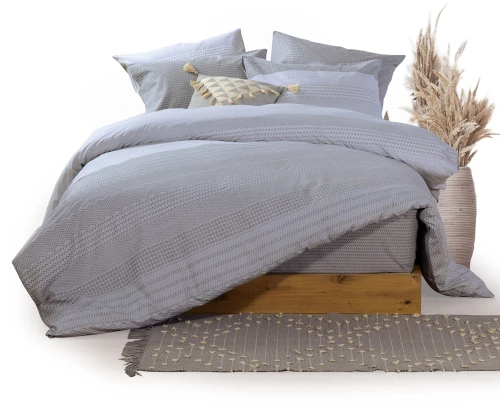 NEF-NEF ΣΕΝΤΟΝΙ TENISSON ΣΕΤ KING SIZE 2Χ(270Χ270)+2X(52Χ72) GREY