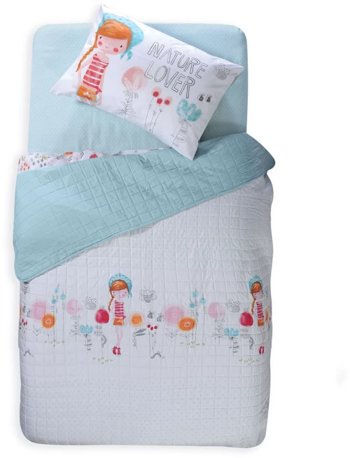 NEF-NEF ΚΟΥΒΕΡΛΙ NATURE LOVER 180X220 WHITE ΥΦΑΣΜΑ:100%ΜIΚΡΟΙΝΕΣ-ΕΣΩΤ:100%ΠΟΛΥΕΣΤΕΡΑΣ