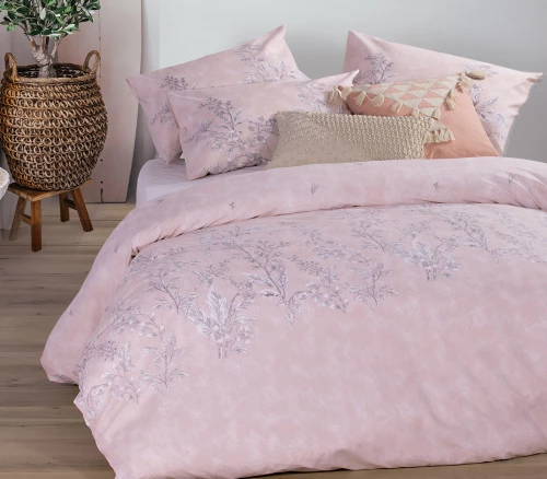 NEF-NEF ΣΕΝΤΟΝΙ SALVIA-22 ΣΕΤ ΥΠΕΡΔΙΠΛΟ 2X(240Χ270)-2Χ(52Χ72) PINK