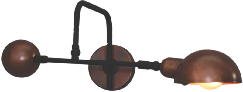 HL-3539-1 M OLIVER OLD COPPER & BLACK WALL LAMP HOMELIGHTING 77-3874