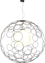 HL-3589-L-H ALINE BLACK Φ100 HOMELIGHTING 77-4093