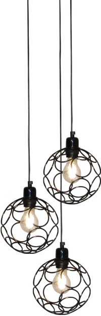 HL-3588-3 ALINE BLACK PENDANT HOMELIGHTING 77-4063