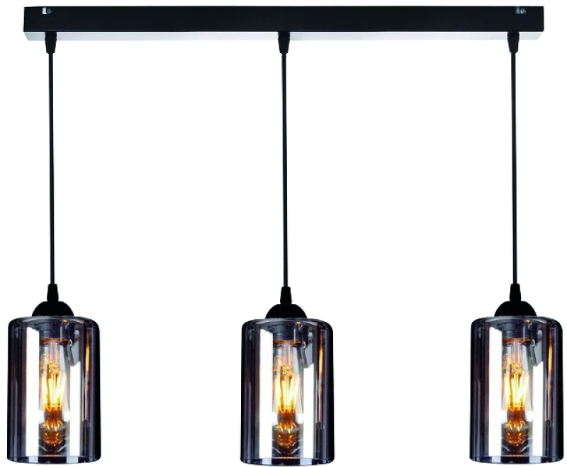 KQ 8877-3 SMOG PENDANT SMOKED GLASSES HOMELIGHTING 77-8201
