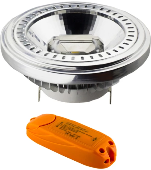 LED DIM AR111 G53 COB 230V 15W 2.700K 40° 900lm Ra90 ACA AR111-15WWDIM40