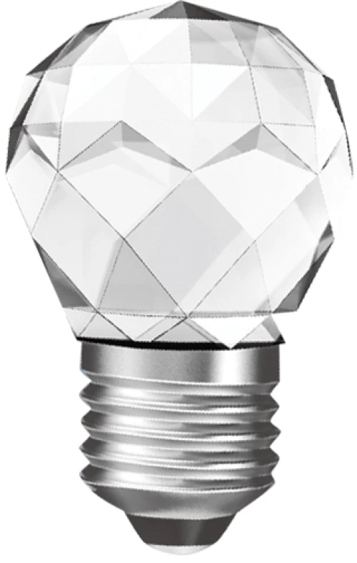 ΛΑΜΠΑ LED ΚΡΥΣΤΑΛΛΟ 3W E27 ΣΦΑΙΡΙΚΗ 3000K ACA 700201273