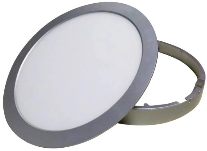 SILVER LED ROUND PC SLIM PANEL 26W 3000K 1830Lm230V Φ295Ra80 ACA STHERON2630R