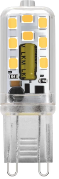 LED SMD G9 PLASTIC 3W 3.000K 250Lm 300° 230V AC Ra80 30.000Hrs CLEAR ACA G928353WWC