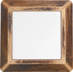 LED WALL SQUARE LUMINAIRE RUST 230V AC IP65 4W 3000K 270LM RA80 ACA SLIM51NR