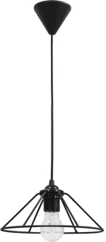 Φωτιστικό μεταλλικό FUN-350/18 1L PENDEL BLACK Heronia 31-0163