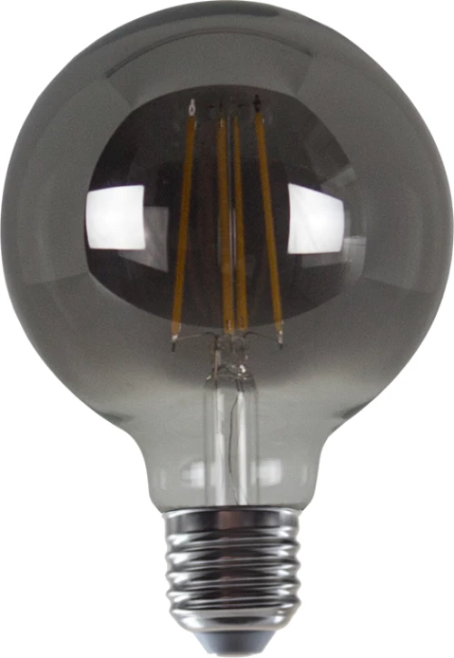 LED FILAMENT E27 G95  SMOKE 8W 1800K 230V AC 400LM RA80 ACA PALA958WWSM
