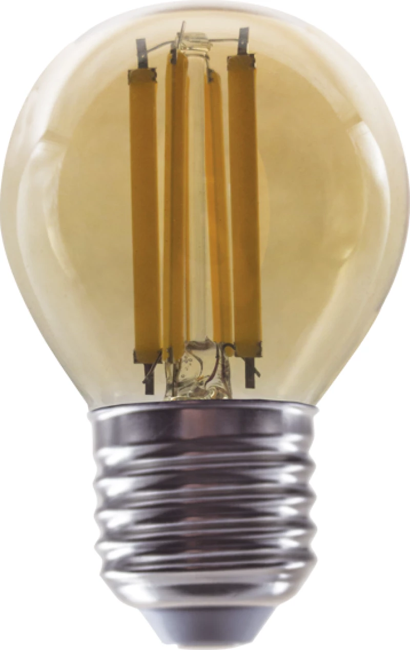 LED FILAMENT E27 DIM G45 AMBER 6W 2700K 230V AC 700LM RA80 ACA ALIN6WWDIMAM
