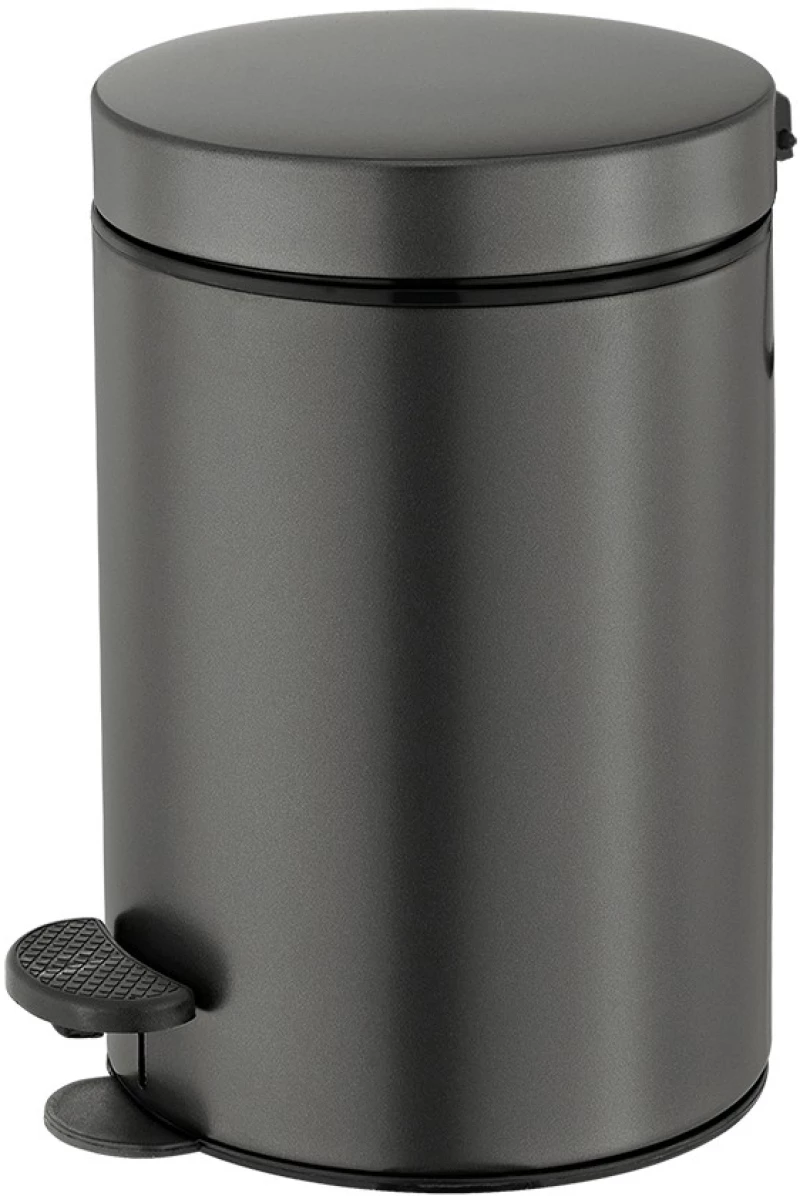 Χαρτοδοχείο 12lt  Ø25x40 εκ. Graphite Dark Sanco Waste Bins  90611-122