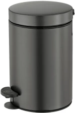 Χαρτοδοχείο 12lt  Ø25x40 εκ. Graphite Dark Sanco Waste Bins  90611-122