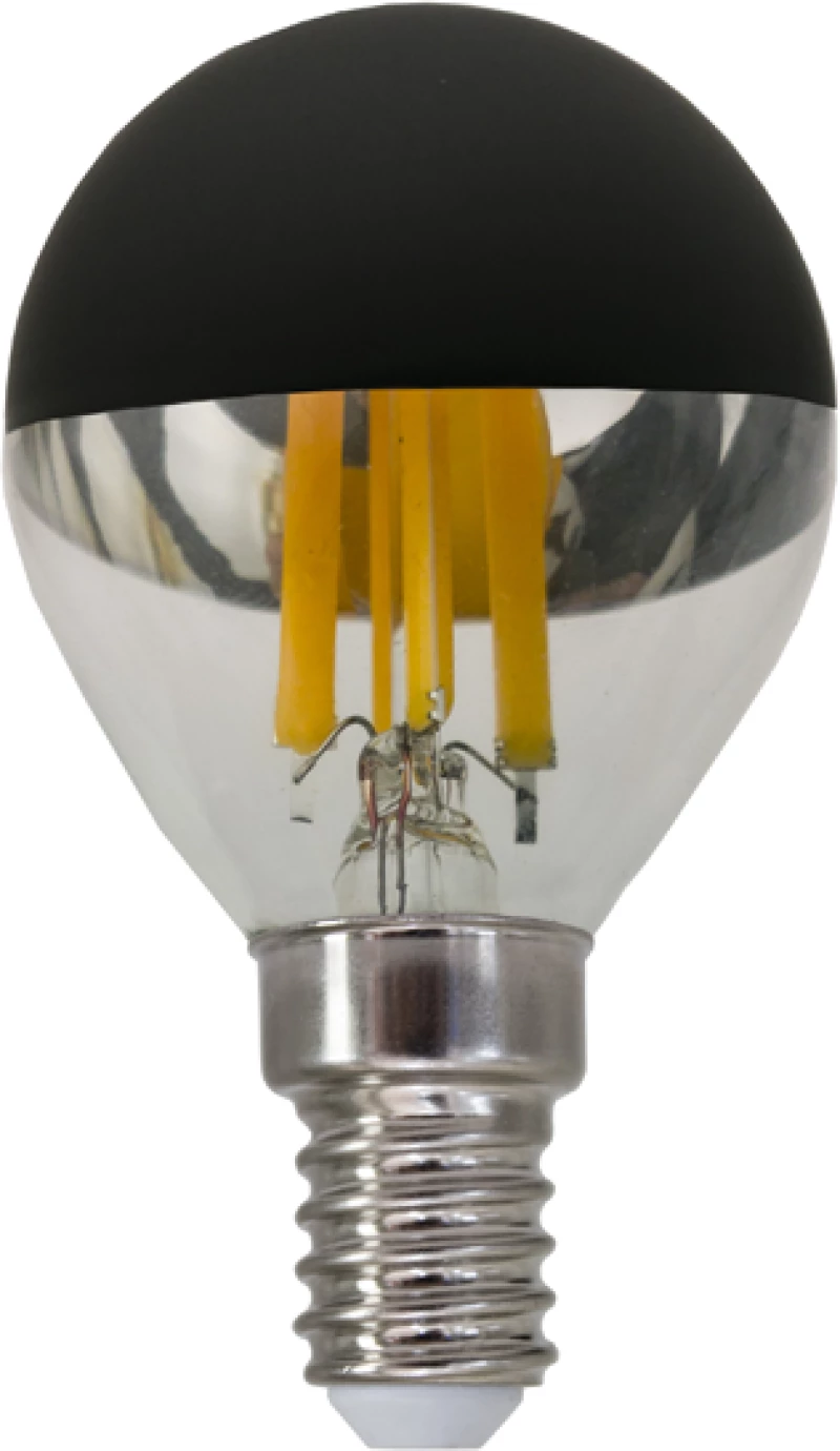 LED FILAMENT E14 DIM G45 BLACK 5W 2700K 230V AC 620LM RA80 ACA BOVA5WWDIMB