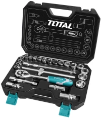 TOTAL ΣΕΤ ΚΑΣΕΤΙΝΑ ΚΑΡΥΔΑΚΙΑ 1/2" 25ΤΕΜ (THT121251)
